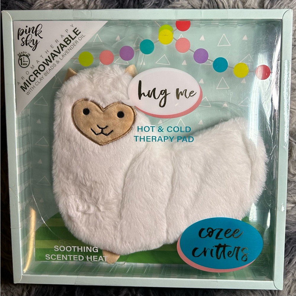 Pink Sky Cozee Critters Microwaveable Hot & Cold Therapy Pad